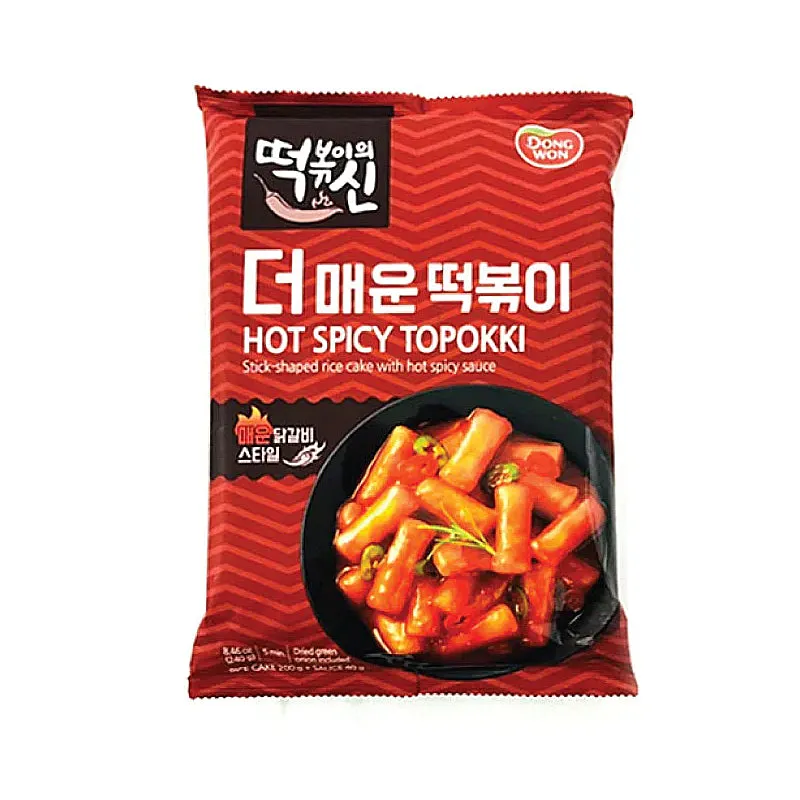 동원 떡볶이의 신 떡볶이 시리즈 Korean Rice Cake with Sauce Hot/Mild/Cheese