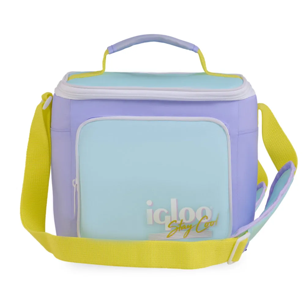 00063082-Igloo - Retro Square Lunch Bag - Lilac
