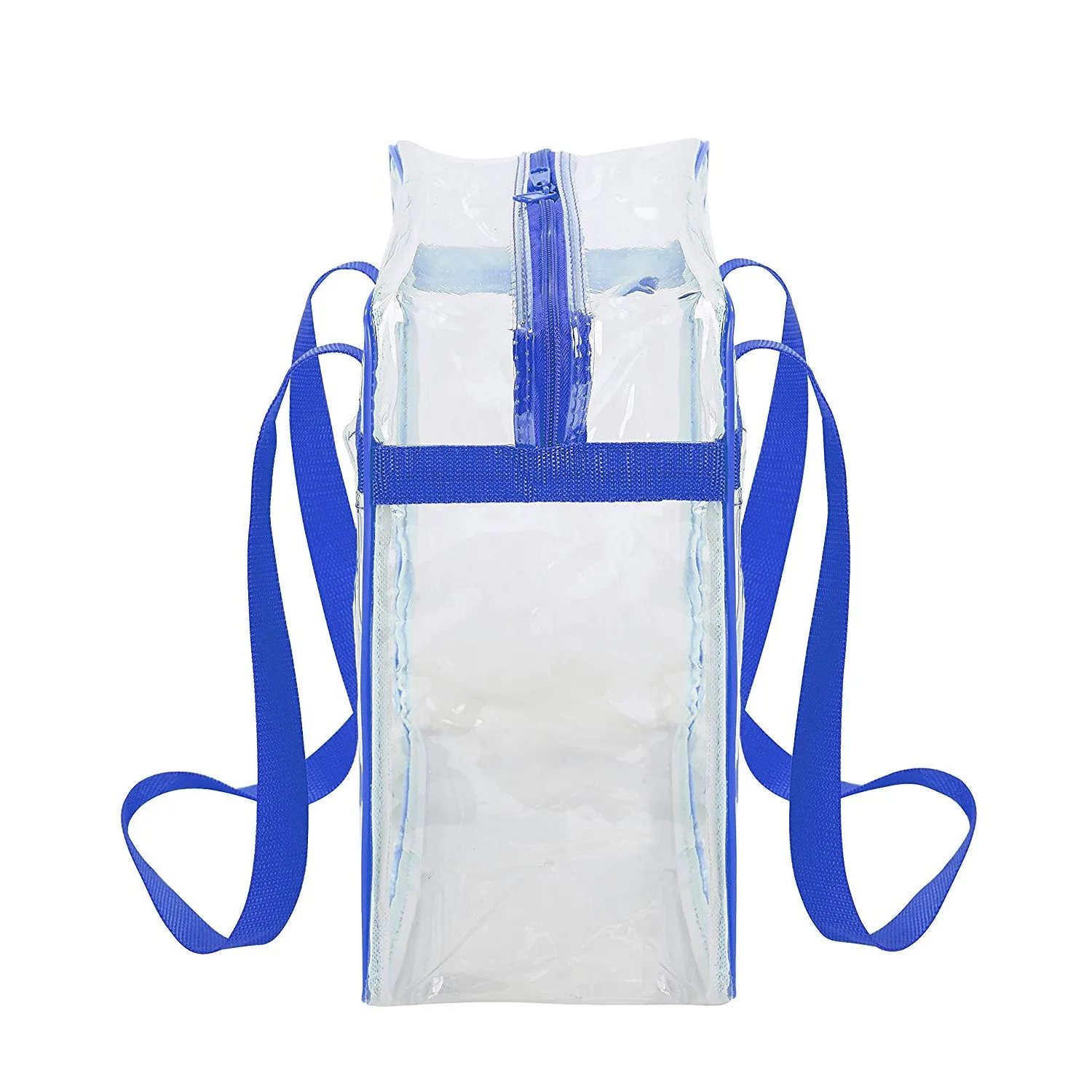 12 x 12 x 6 Stadium Bag with 35-inch Long Handles - Royal Blue Trim (1401-ROY)