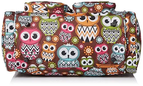 19-Inch Carry-On, Overnight, Weekender Duffel Bag, Colorful Owls