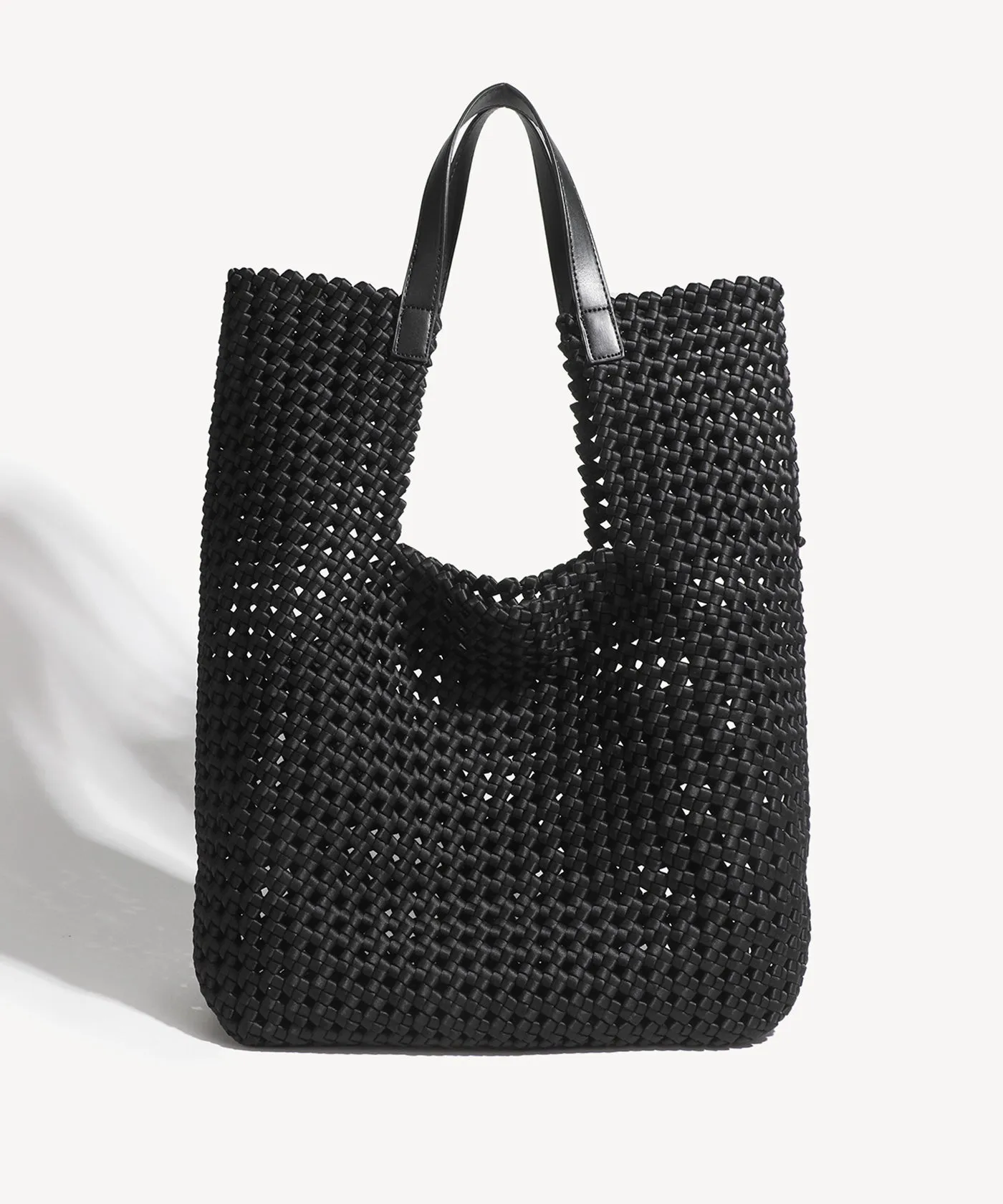 2 PCs Set Woven Large Handle Bag