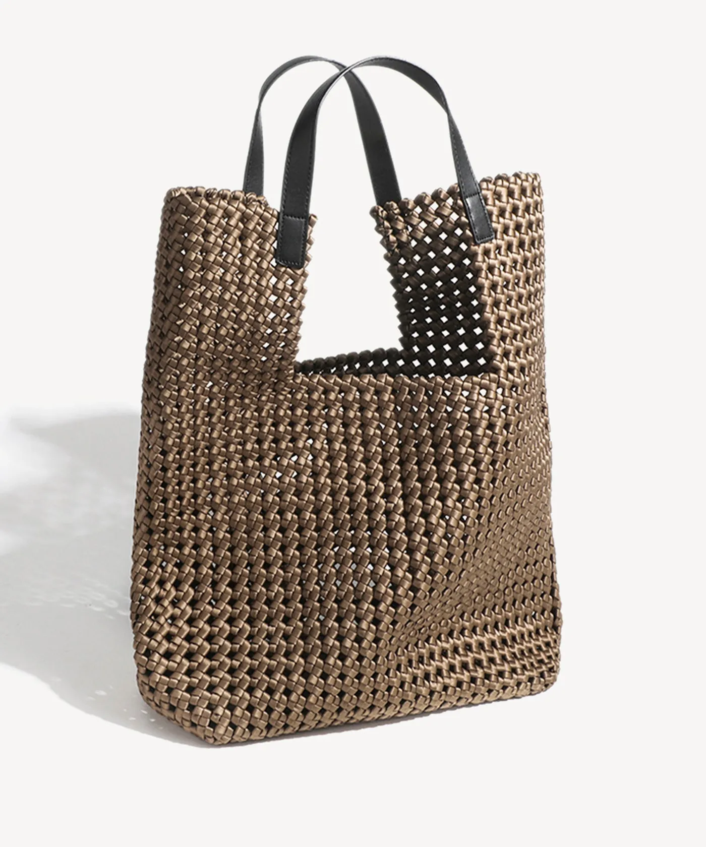 2 PCs Set Woven Large Handle Bag