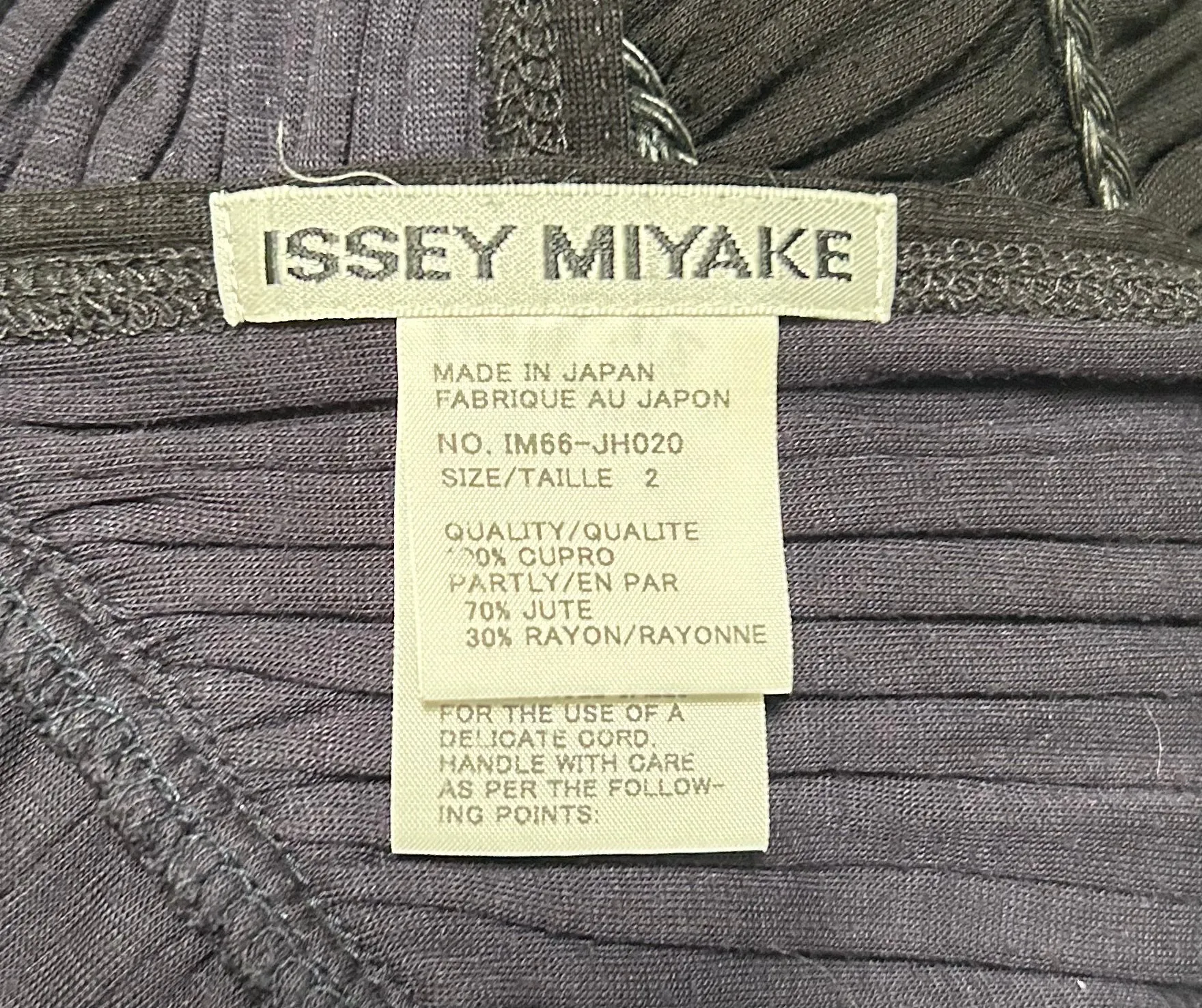 2000s Issey Miyake Cupro Gauze Pleated Tiered Goddess Dress