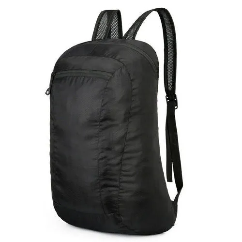 20L Black Waterproof Lightweight Backpack | Portable Foldable | Travel Outdoor