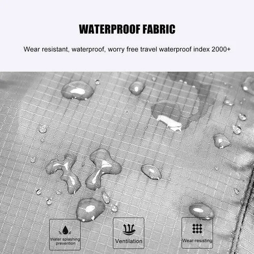 20L Black Waterproof Lightweight Backpack | Portable Foldable | Travel Outdoor