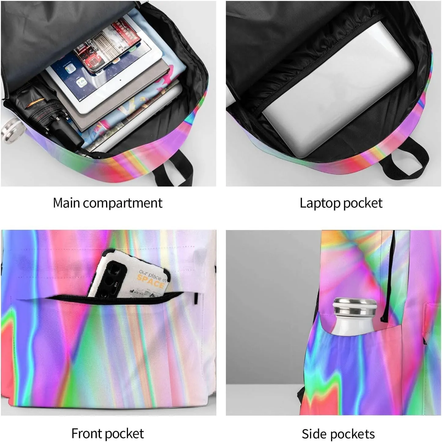 3 Piece Travel Backpack Set Hiking Travel Daypack For Women And Mens