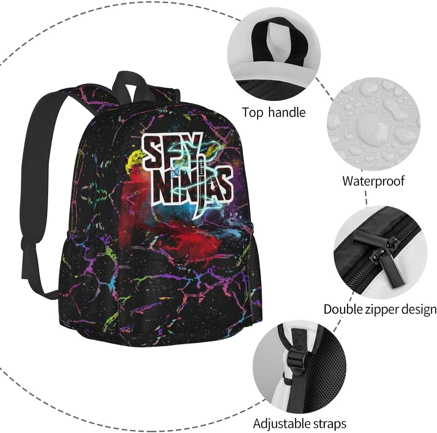 3 Piece Travel Backpack Set Hiking Travel Daypack For Women And Mens