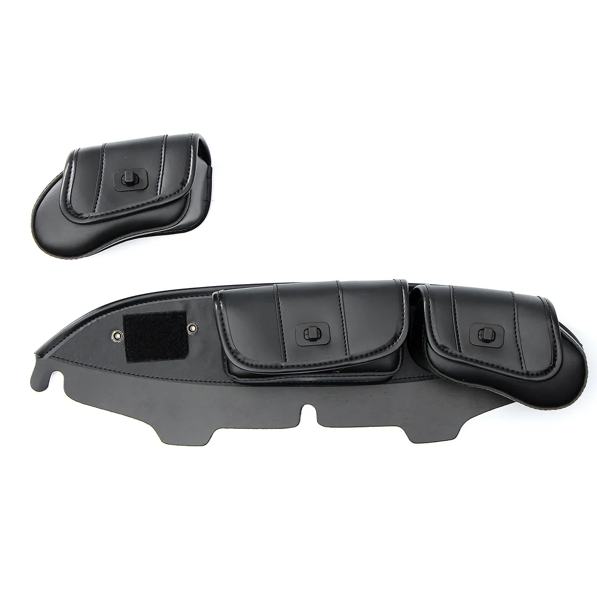 3 Pouch Pocket Fairing Wind Shield Bag for Harley Electra Street Glide Touring