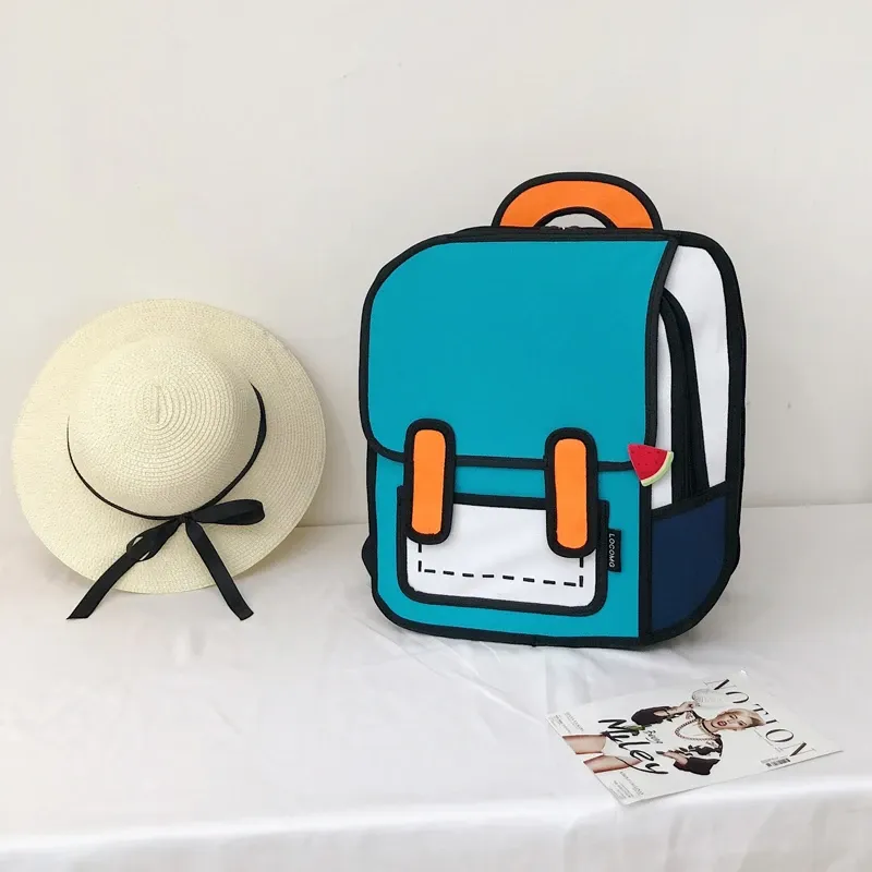 3D Harajuku Look Backpack AD10624