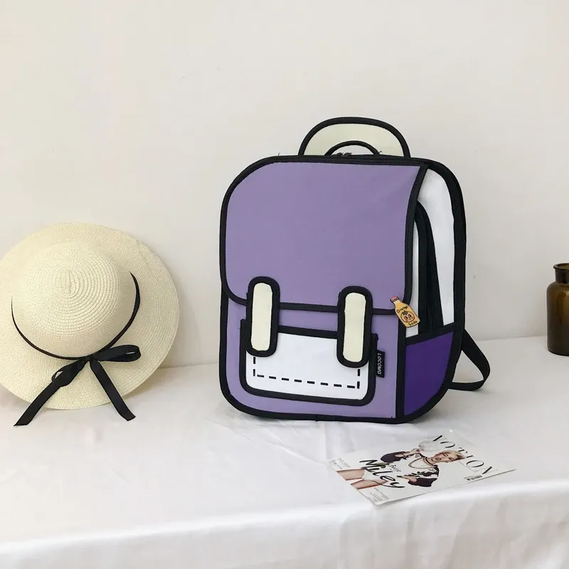 3D Harajuku Look Backpack AD10624