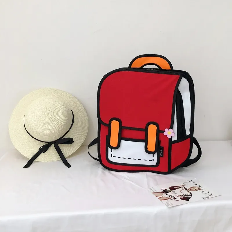 3D Harajuku Look Backpack AD10624