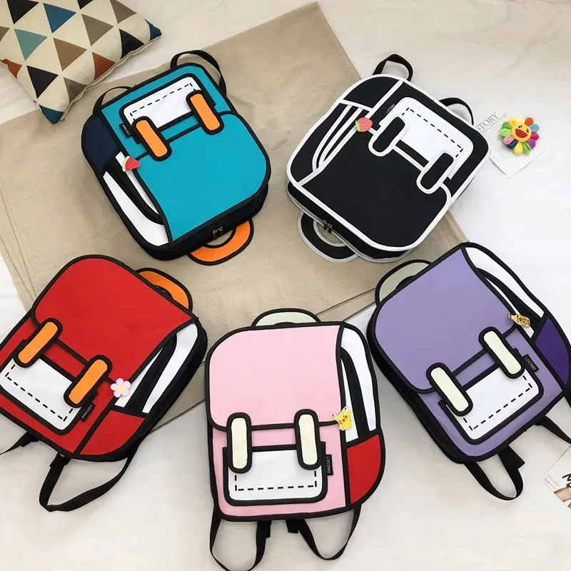 3D Harajuku Look Backpack AD10624