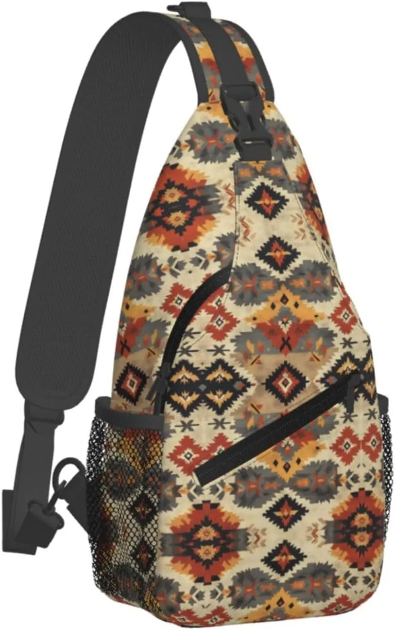 3d Print Sling Bag Crossbody Shoulder Backpack Chest Bags Gym Travel Hiking Casual Daypack