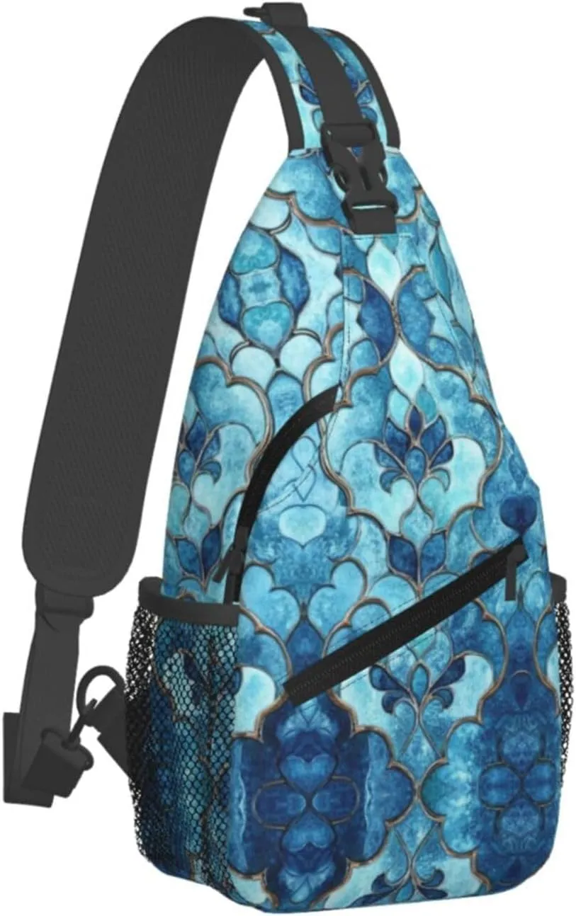 3d Print Sling Bag Crossbody Shoulder Backpack Chest Bags Gym Travel Hiking Casual Daypack