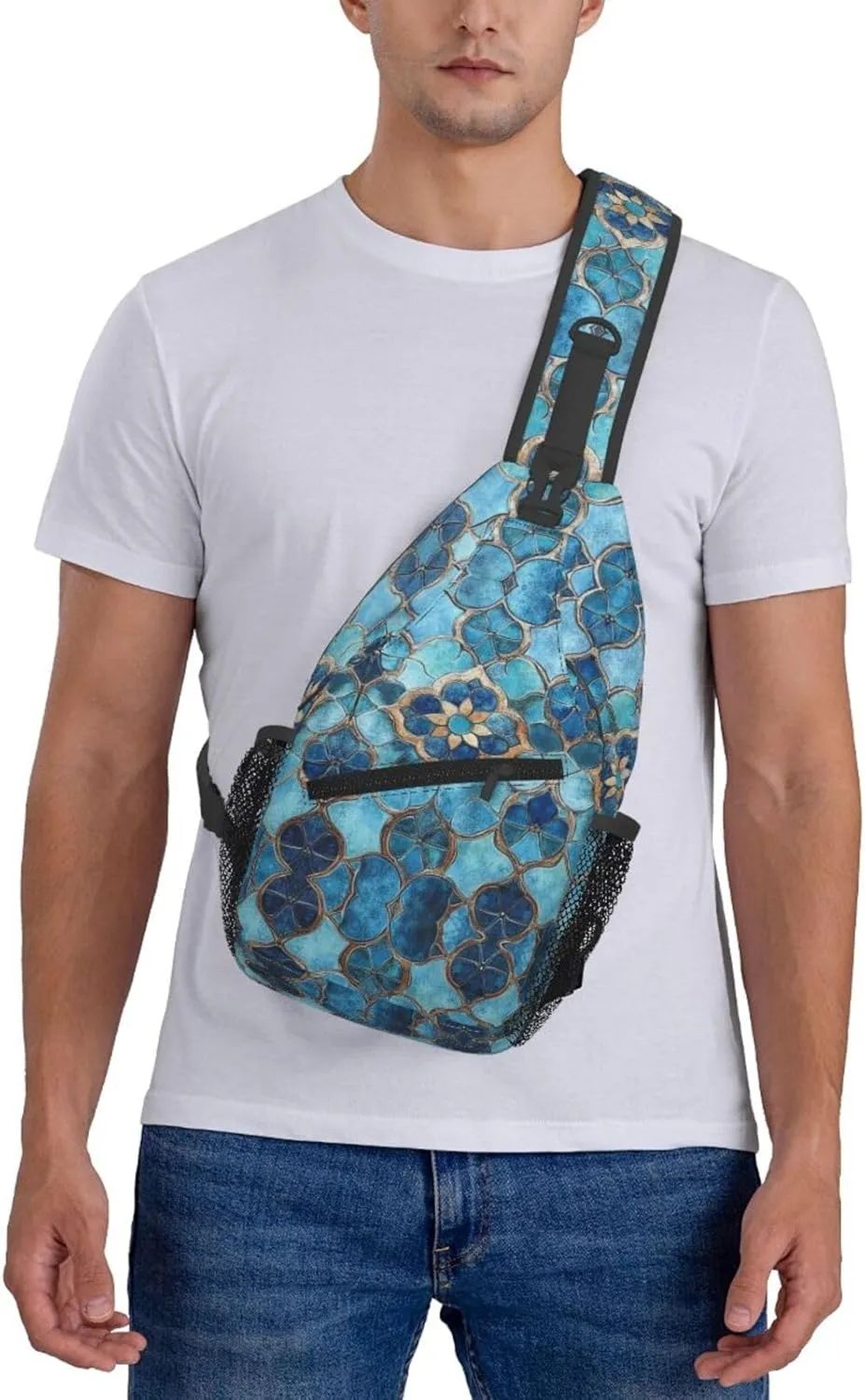 3d Print Sling Bag Crossbody Shoulder Backpack Chest Bags Gym Travel Hiking Casual Daypack