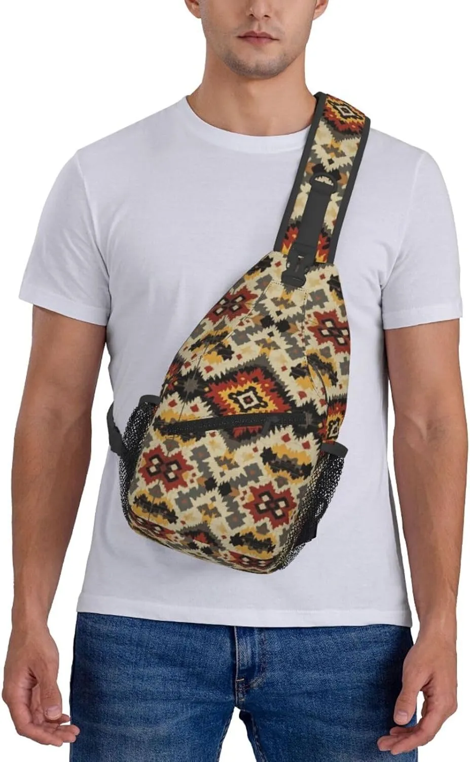 3d Print Sling Bag Crossbody Shoulder Backpack Chest Bags Gym Travel Hiking Casual Daypack
