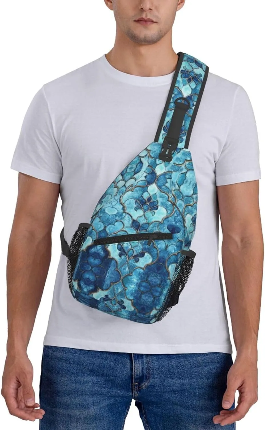 3d Print Sling Bag Crossbody Shoulder Backpack Chest Bags Gym Travel Hiking Casual Daypack