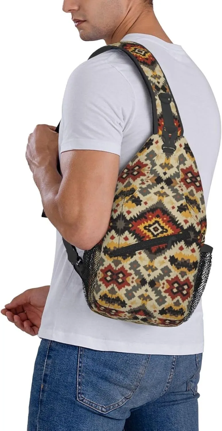 3d Print Sling Bag Crossbody Shoulder Backpack Chest Bags Gym Travel Hiking Casual Daypack