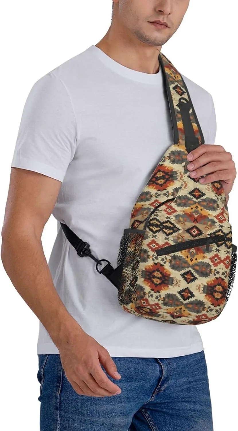 3d Print Sling Bag Crossbody Shoulder Backpack Chest Bags Gym Travel Hiking Casual Daypack