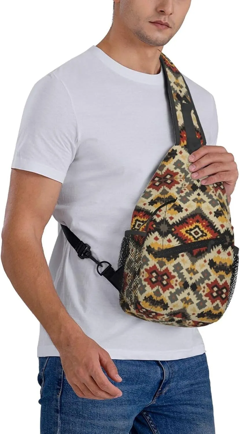 3d Print Sling Bag Crossbody Shoulder Backpack Chest Bags Gym Travel Hiking Casual Daypack