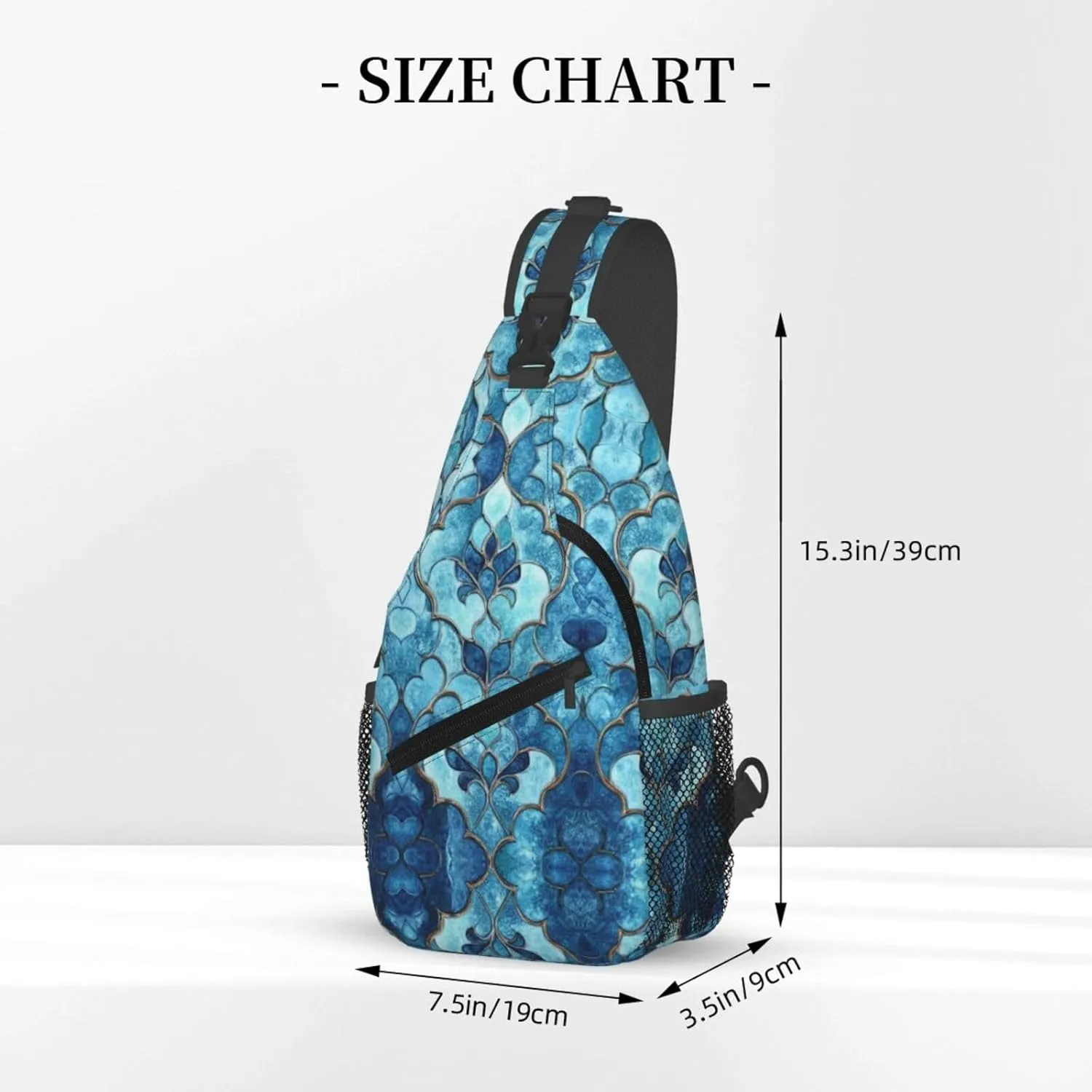 3d Print Sling Bag Crossbody Shoulder Backpack Chest Bags Gym Travel Hiking Casual Daypack