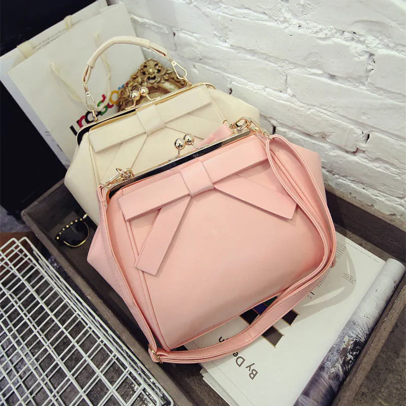 4 Colors Bowknot Hand Bag/Shoulder Bag AD10235