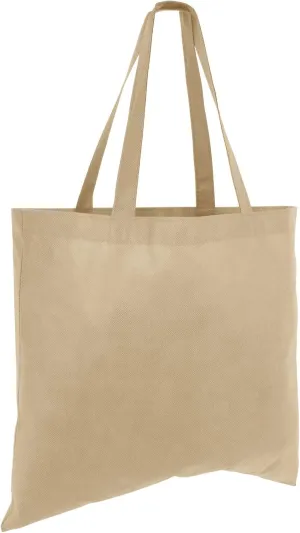 (50 Pack) Set of 50 Cheap Budget Promotional Large Tote Bags (Khaki)