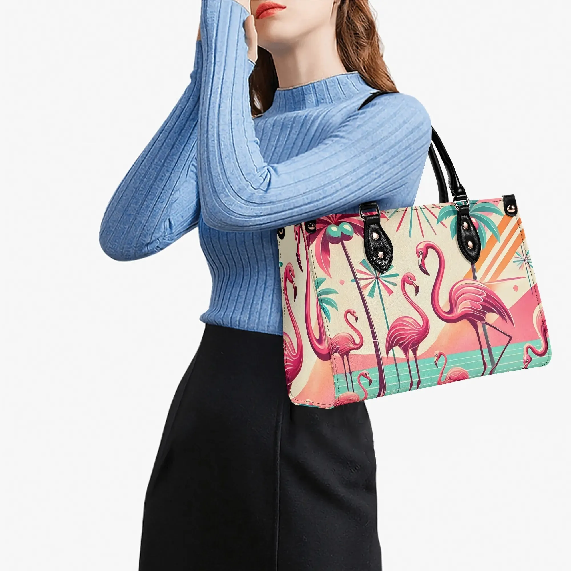 50s Flamingo Kitschy Mod Luxury Handbag