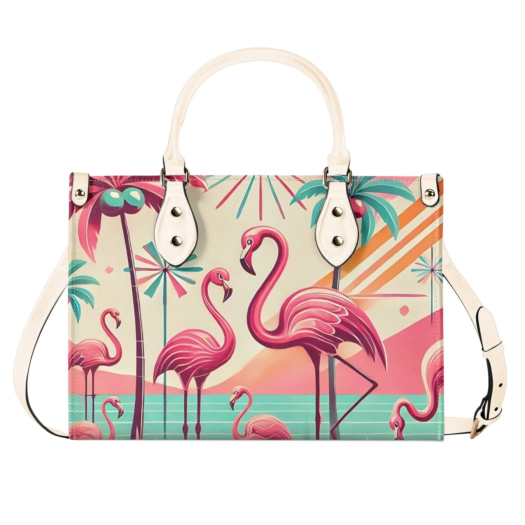 50s Flamingo Kitschy Mod Luxury Handbag