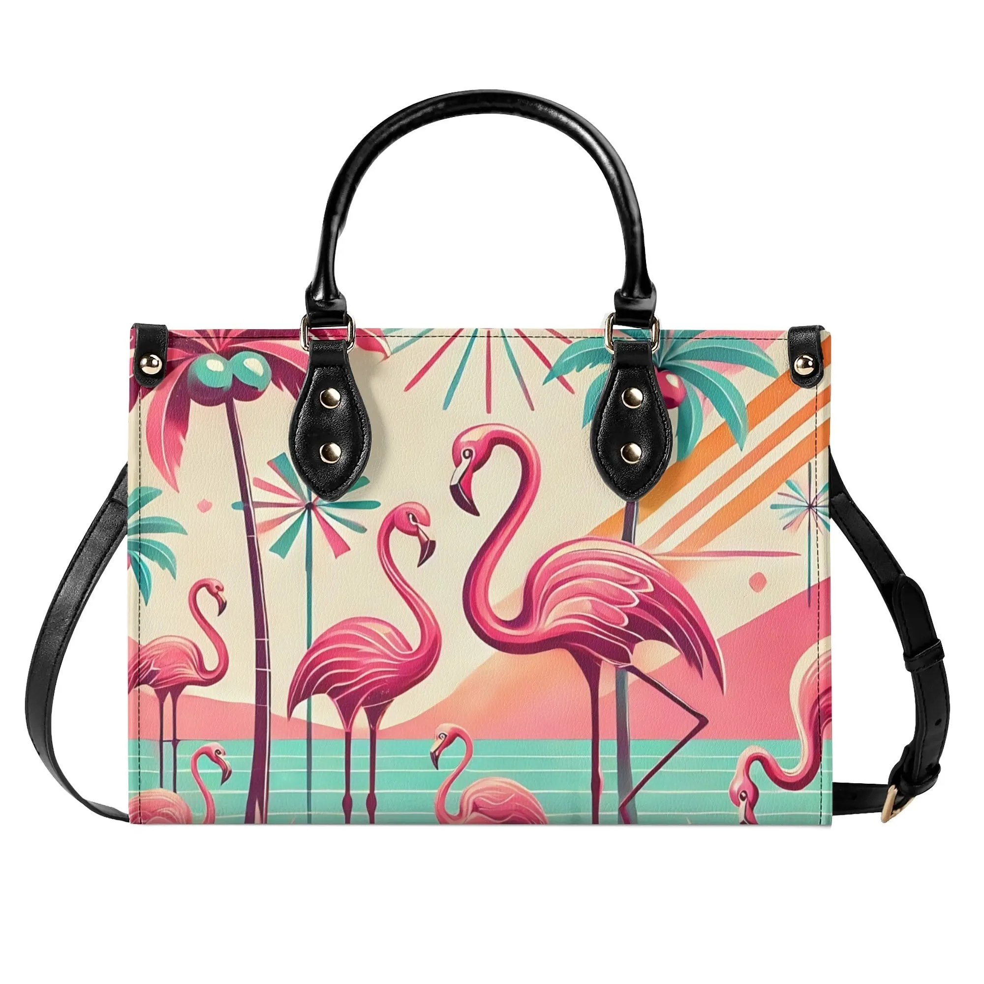 50s Flamingo Kitschy Mod Luxury Handbag