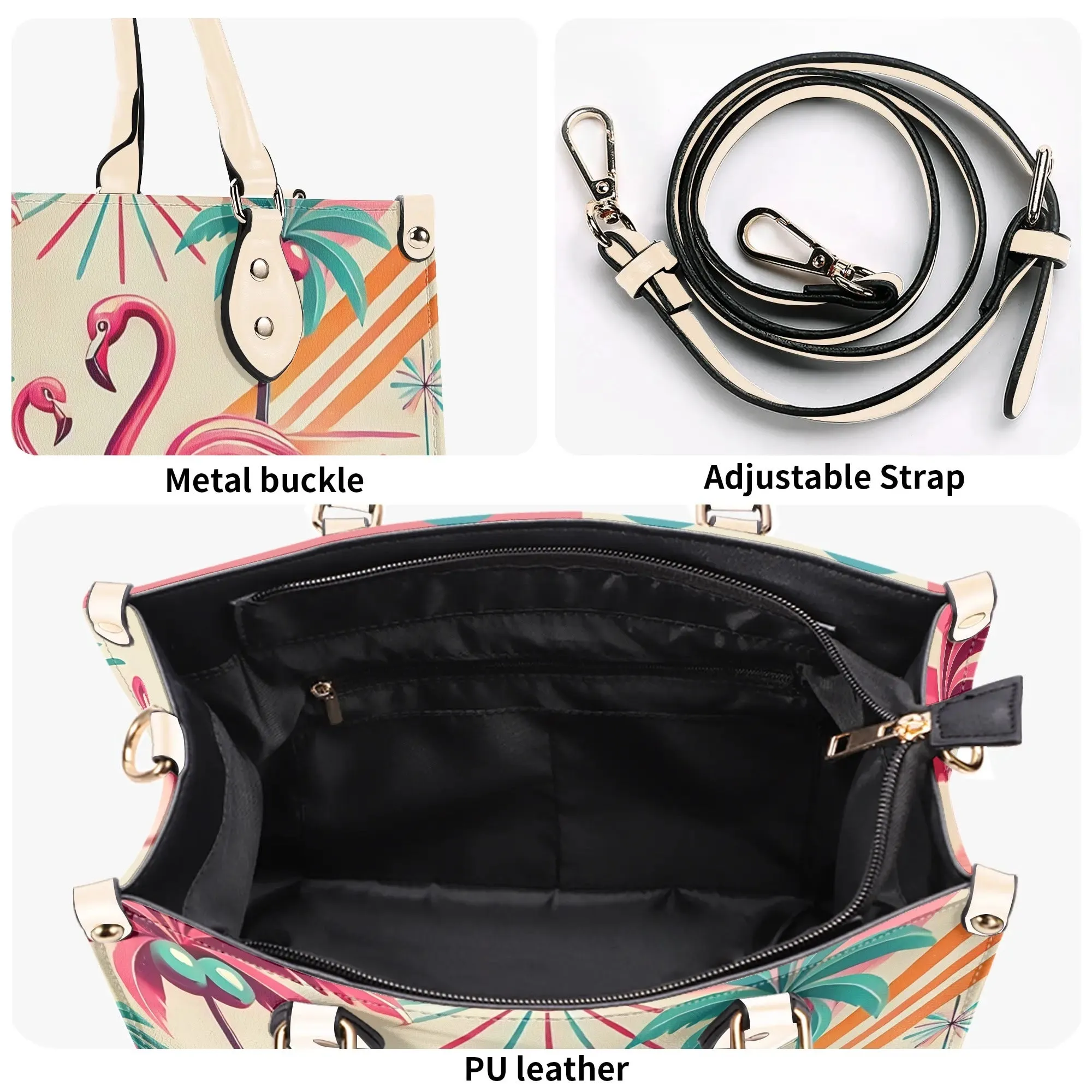 50s Flamingo Kitschy Mod Luxury Handbag