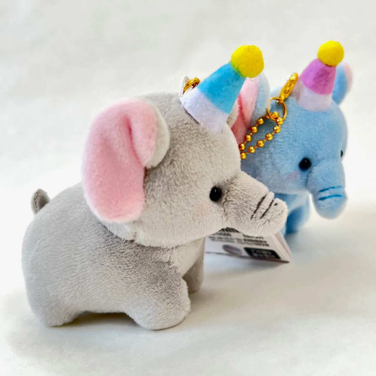 63326 CRUX ELEPHANT BUDDIES PLUSH CHARMS-3 Pairs