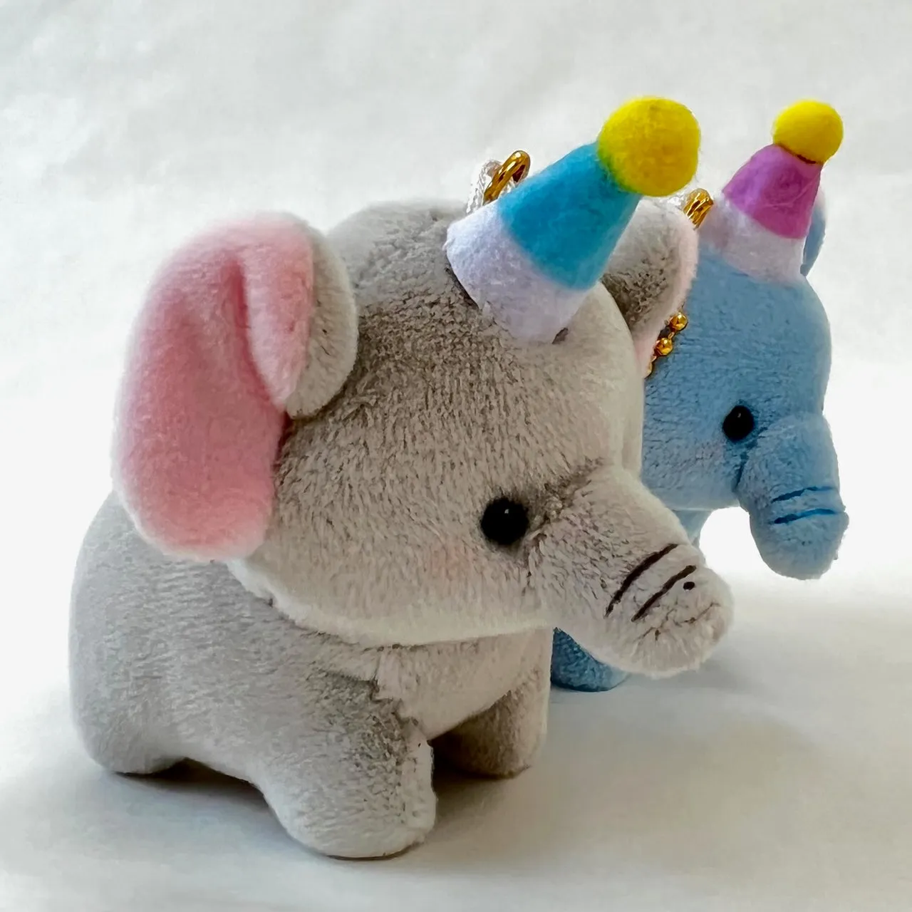 63326 CRUX ELEPHANT BUDDIES PLUSH CHARMS-3 Pairs