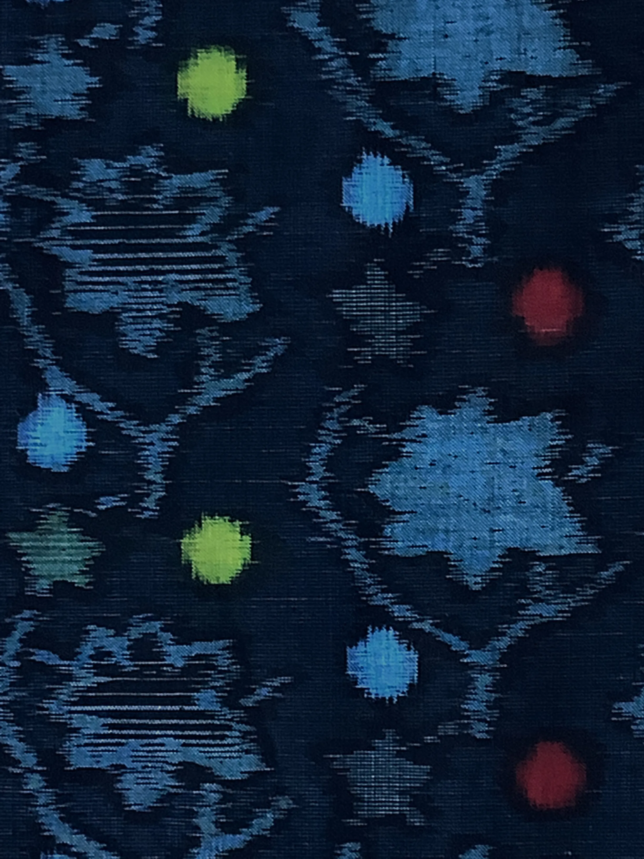 7016:1960s Japanese E-Gasuri (ikat) Cotton Fabric, 57in.Piece(Arai-Hari)