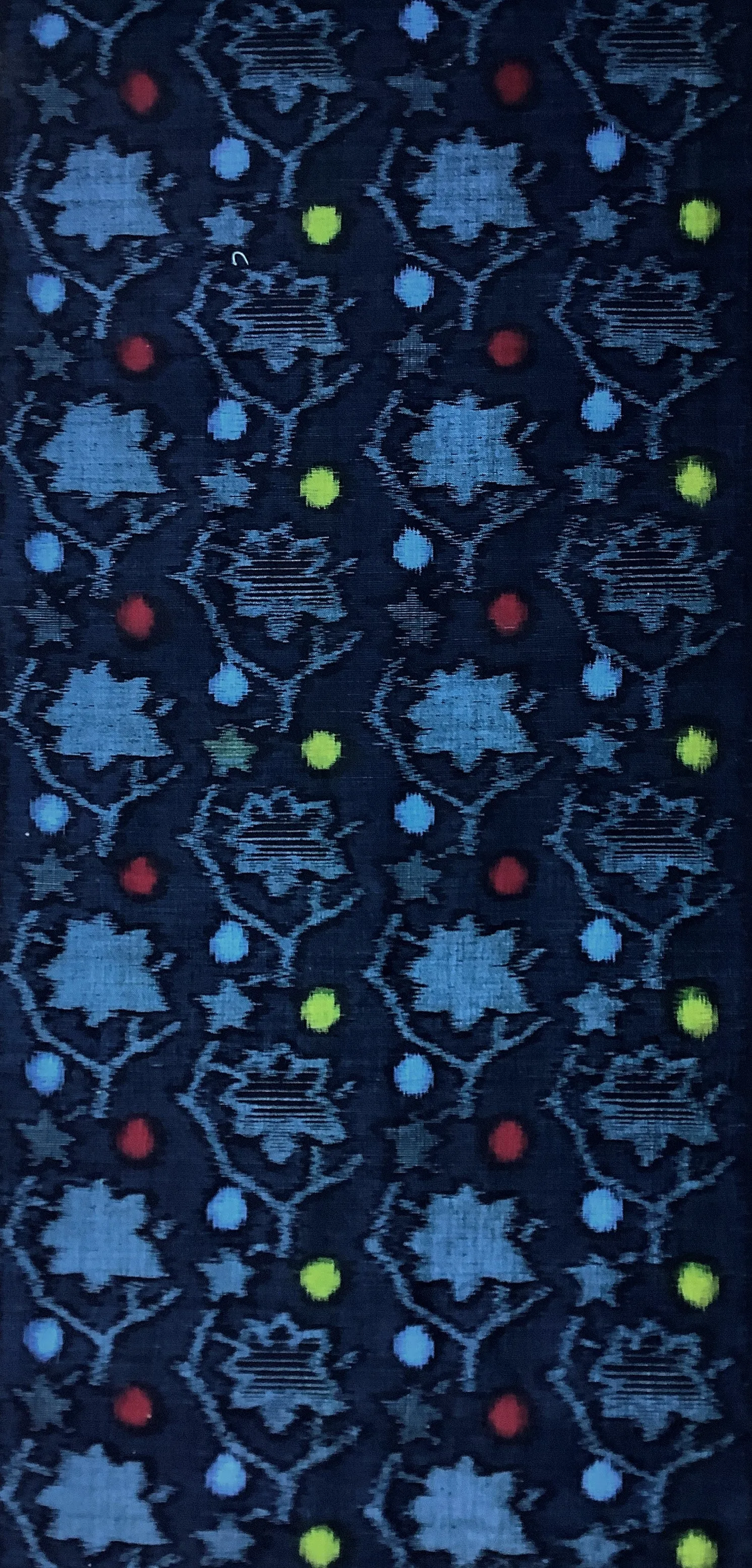 7016:1960s Japanese E-Gasuri (ikat) Cotton Fabric, 57in.Piece(Arai-Hari)
