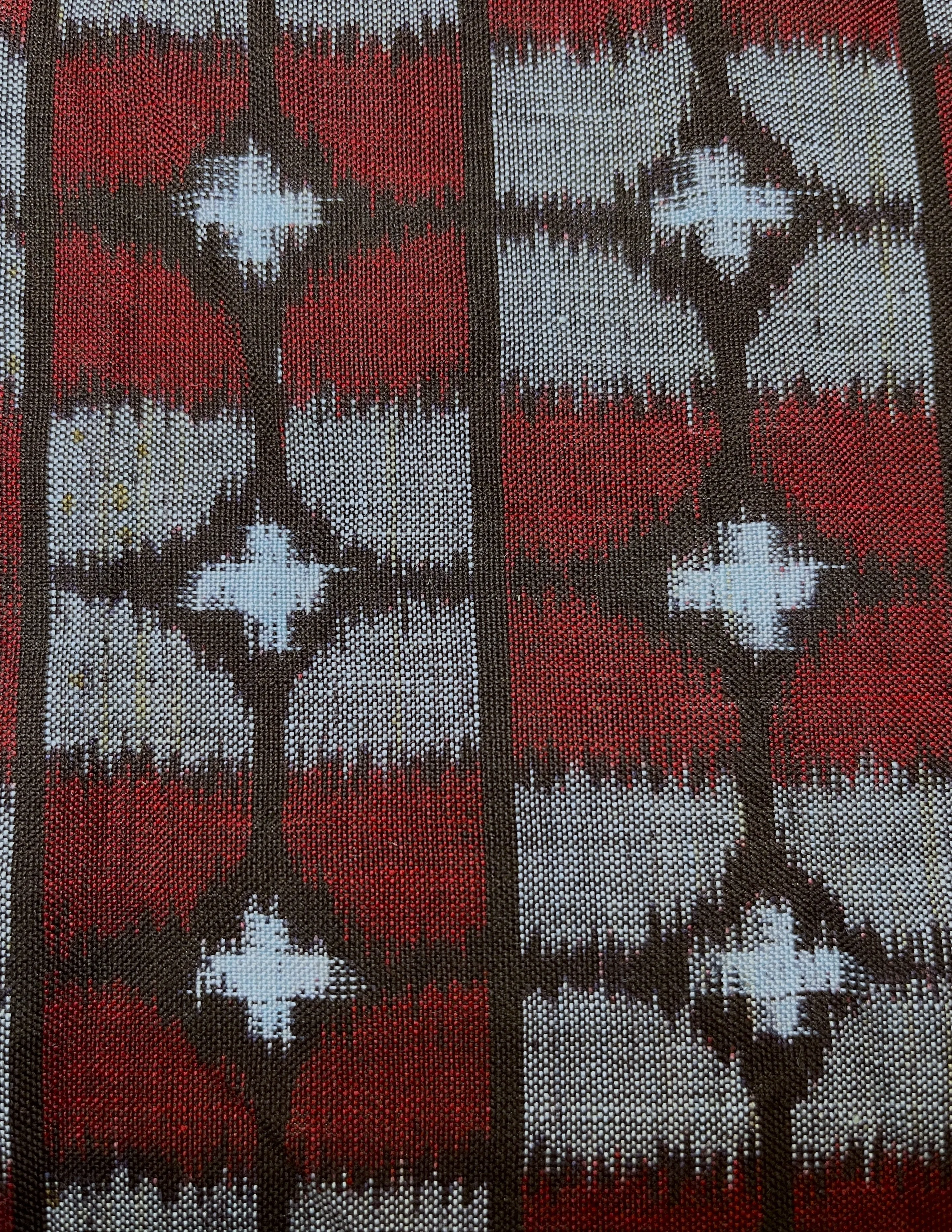 7186: 1960s Japanese Kasuri (ikat) Deadstock Cotton Fabric 55in.Piece