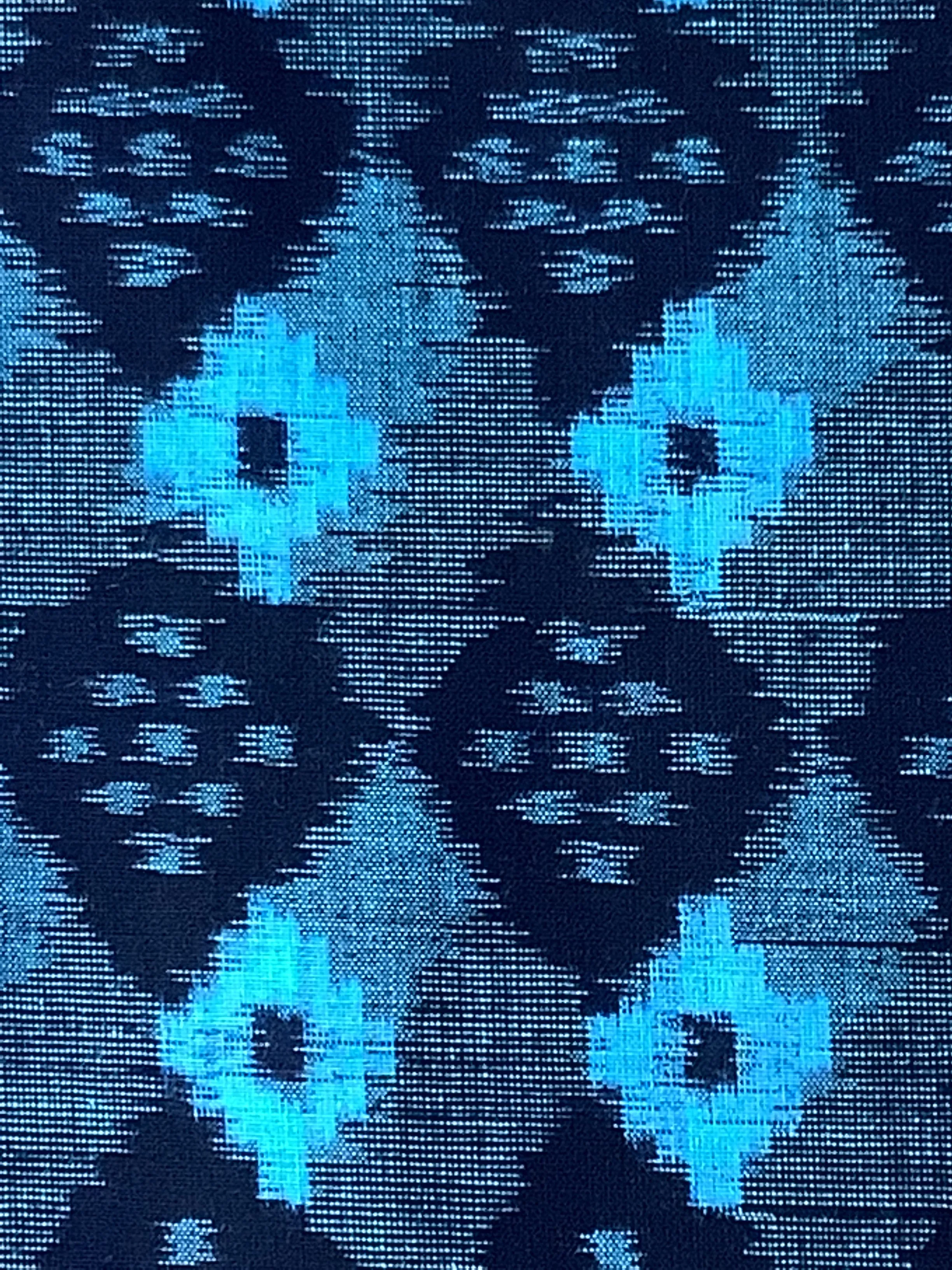 7276:1960s Japanese Kasuri (ikat) Deadstock Cotton Fabric 51in.Piece