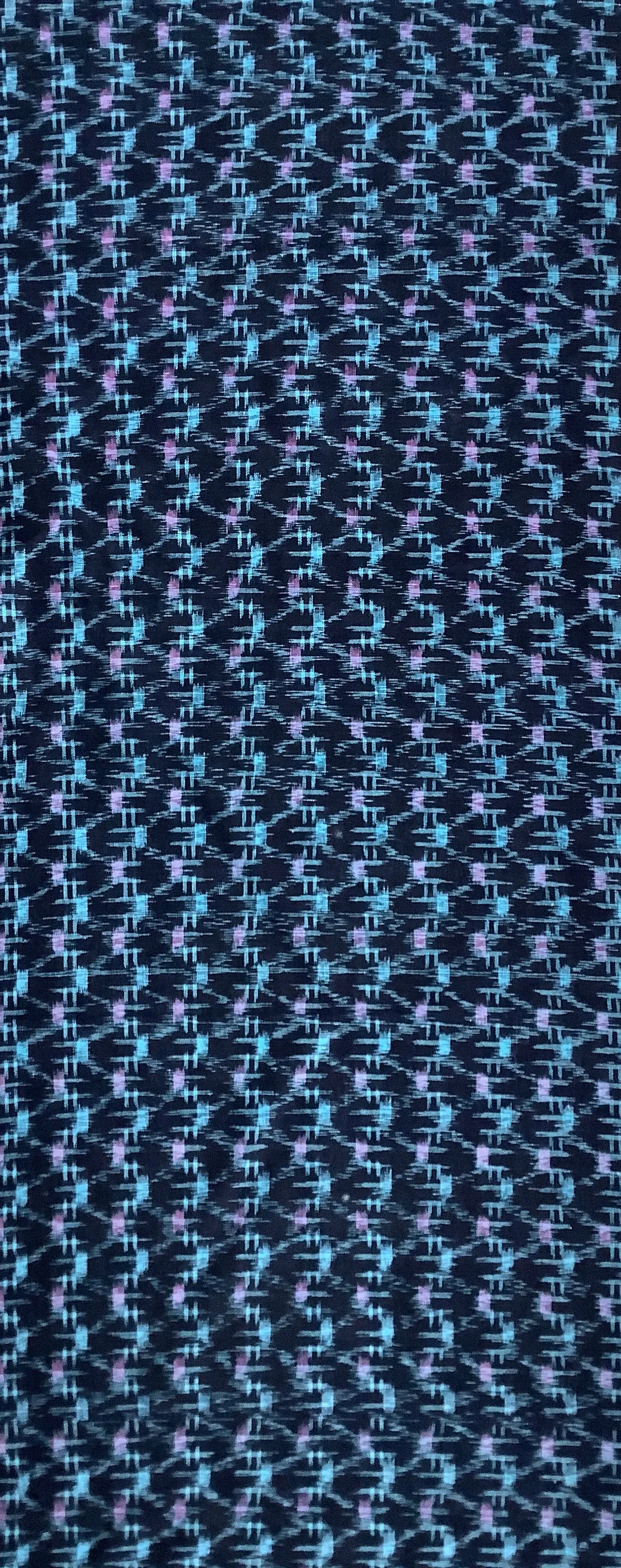 7449: 1960s Japanese Kasuri (ikat) Deadstock Cotton Fabric 55in.Piece