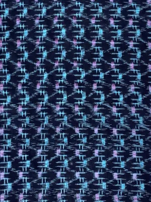 7449: 1960s Japanese Kasuri (ikat) Deadstock Cotton Fabric 55in.Piece