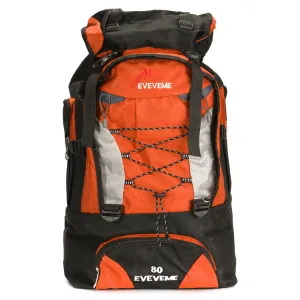 80L Polyester Waterproof Backpack for Camping Outdoors