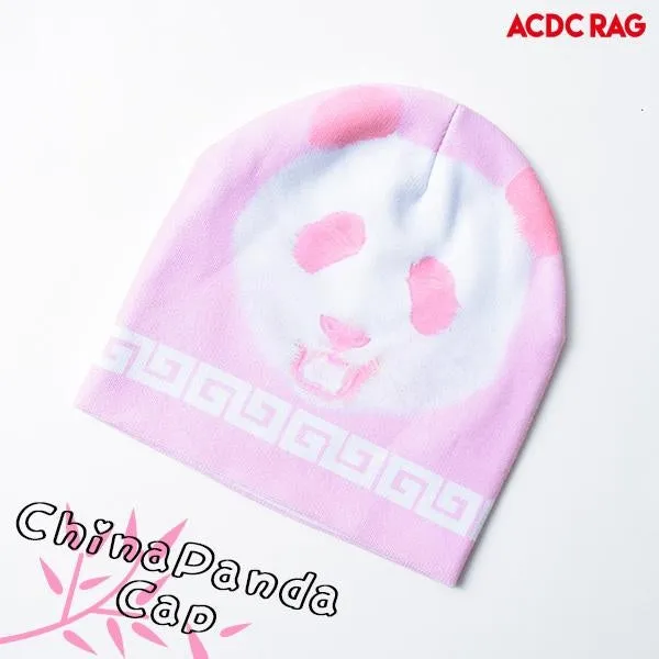 ACDC RAG Pink Panda Beanie Hat