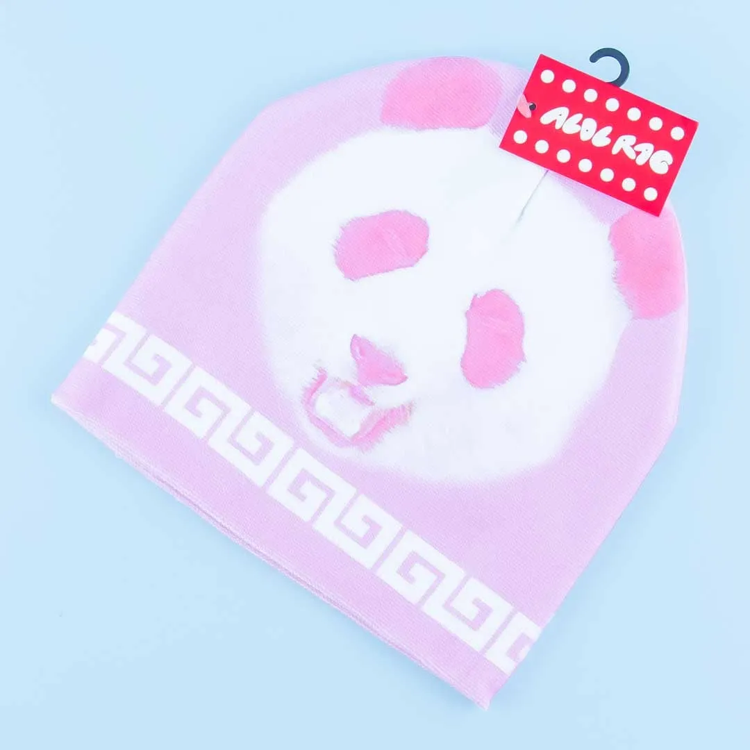 ACDC RAG Pink Panda Beanie Hat