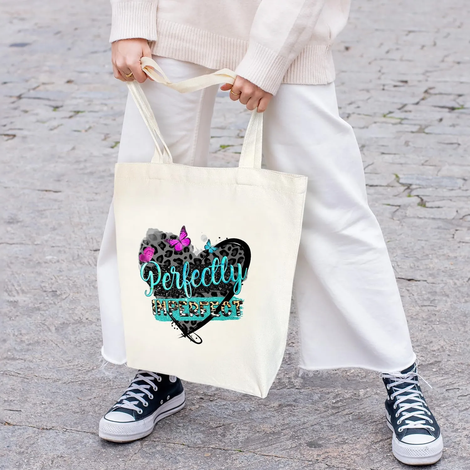 Aesthetic Tote Bags Canvas Tote Bag for Women Large Capacity Bag Gifts Shopping Tote Bags Reusable Grocery Bags