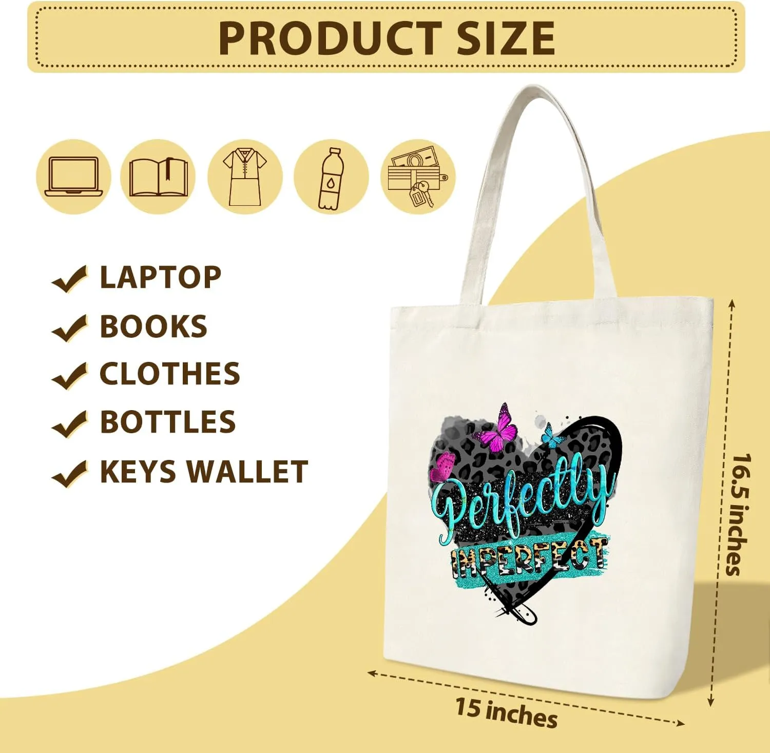 Aesthetic Tote Bags Canvas Tote Bag for Women Large Capacity Bag Gifts Shopping Tote Bags Reusable Grocery Bags