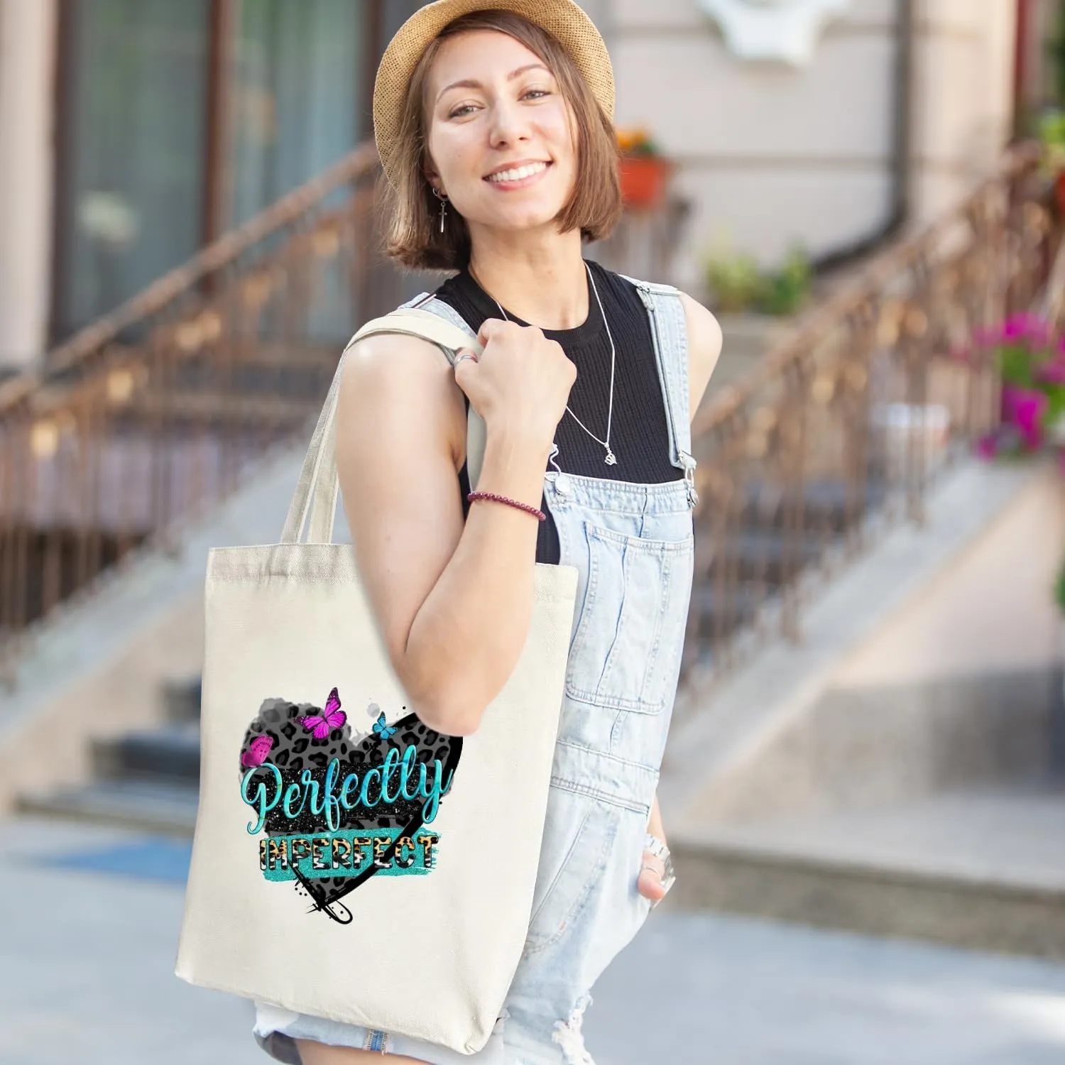 Aesthetic Tote Bags Canvas Tote Bag for Women Large Capacity Bag Gifts Shopping Tote Bags Reusable Grocery Bags