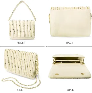 Aheli Clutch Purses for Women Handmade Evening Handbags Bridal Clutch