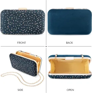Aheli Clutch Purses for Women Wedding Handmade Evening Handbags Party Bridal Clutch