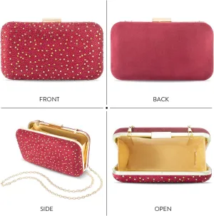Aheli Clutch Purses for Women Wedding Handmade Evening Handbags Party Bridal Clutch