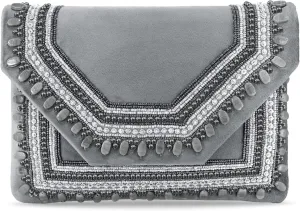 Aheli Clutch Women's Purse Bridal Bag for Casual Detachable Strap Evening Sling Bag