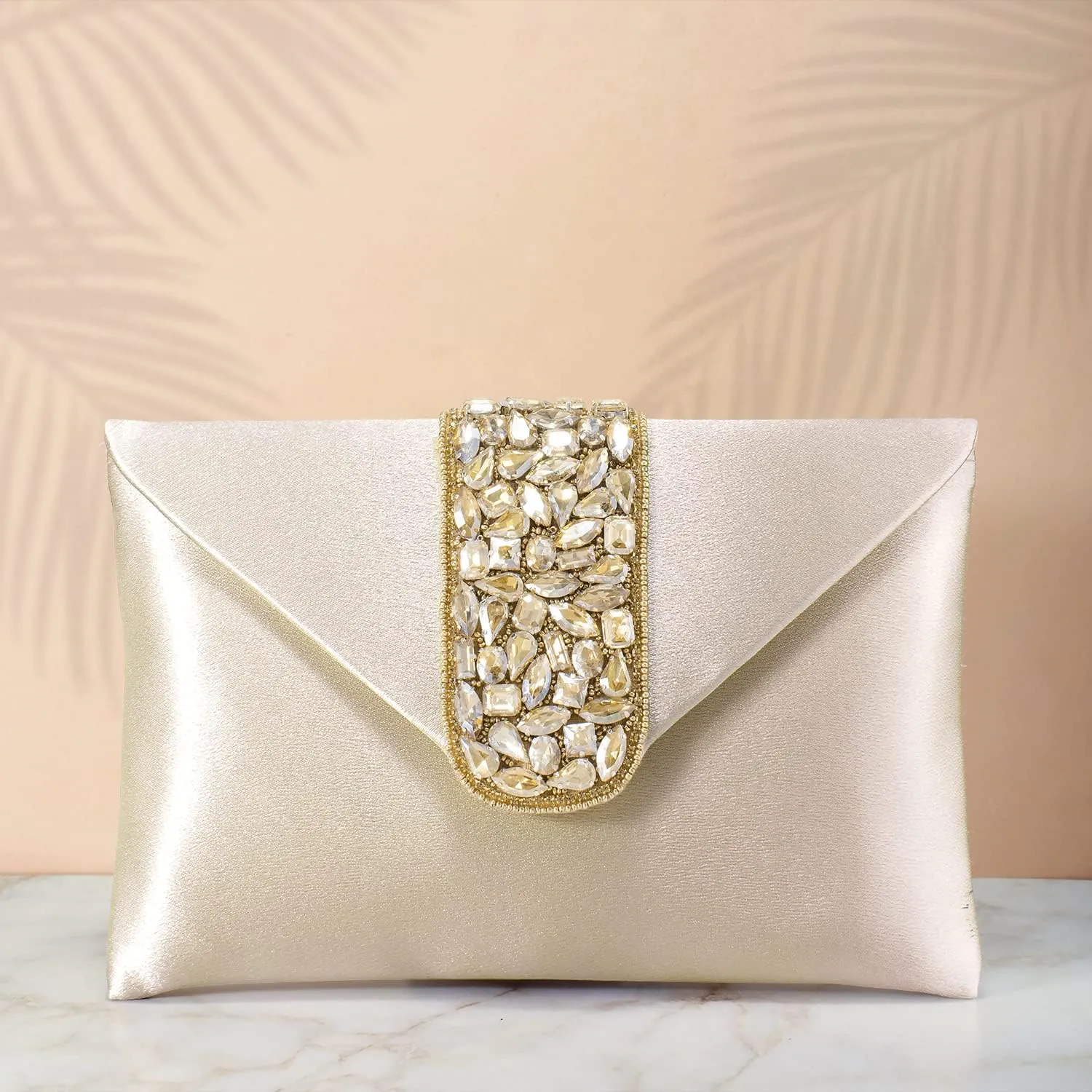 Aheli Clutch Women's Purse Bridal Bag for Casual Detachable Strap Evening Sling Bag